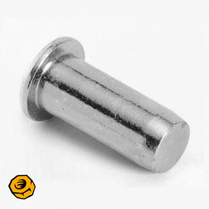 round flat closed rivet nuts